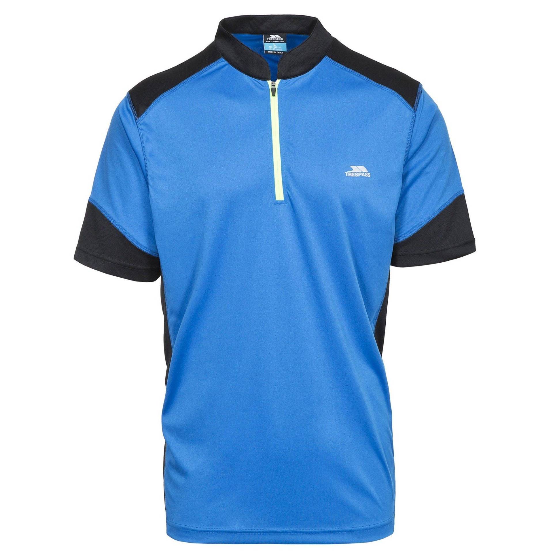 Dudley Kurzarm Cycling Top Herren Blau S von Trespass