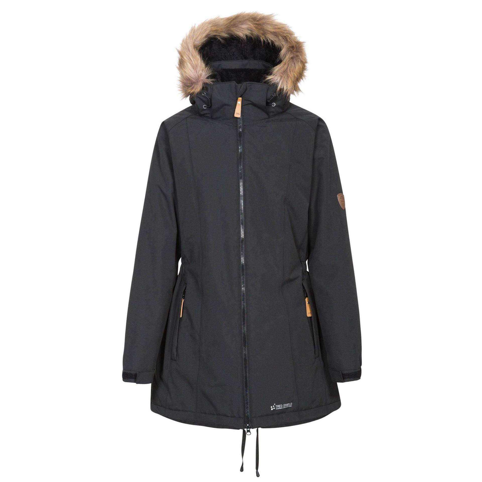 Parka Celebrity, Isoliert, Längere Länge Damen Schwarz XS von Trespass