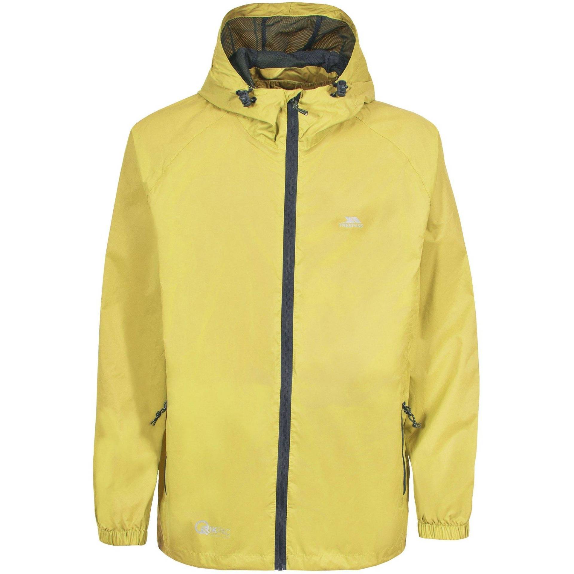 Qikpac Regenjacke, Wasserfest Damen Gelb XXS von Trespass