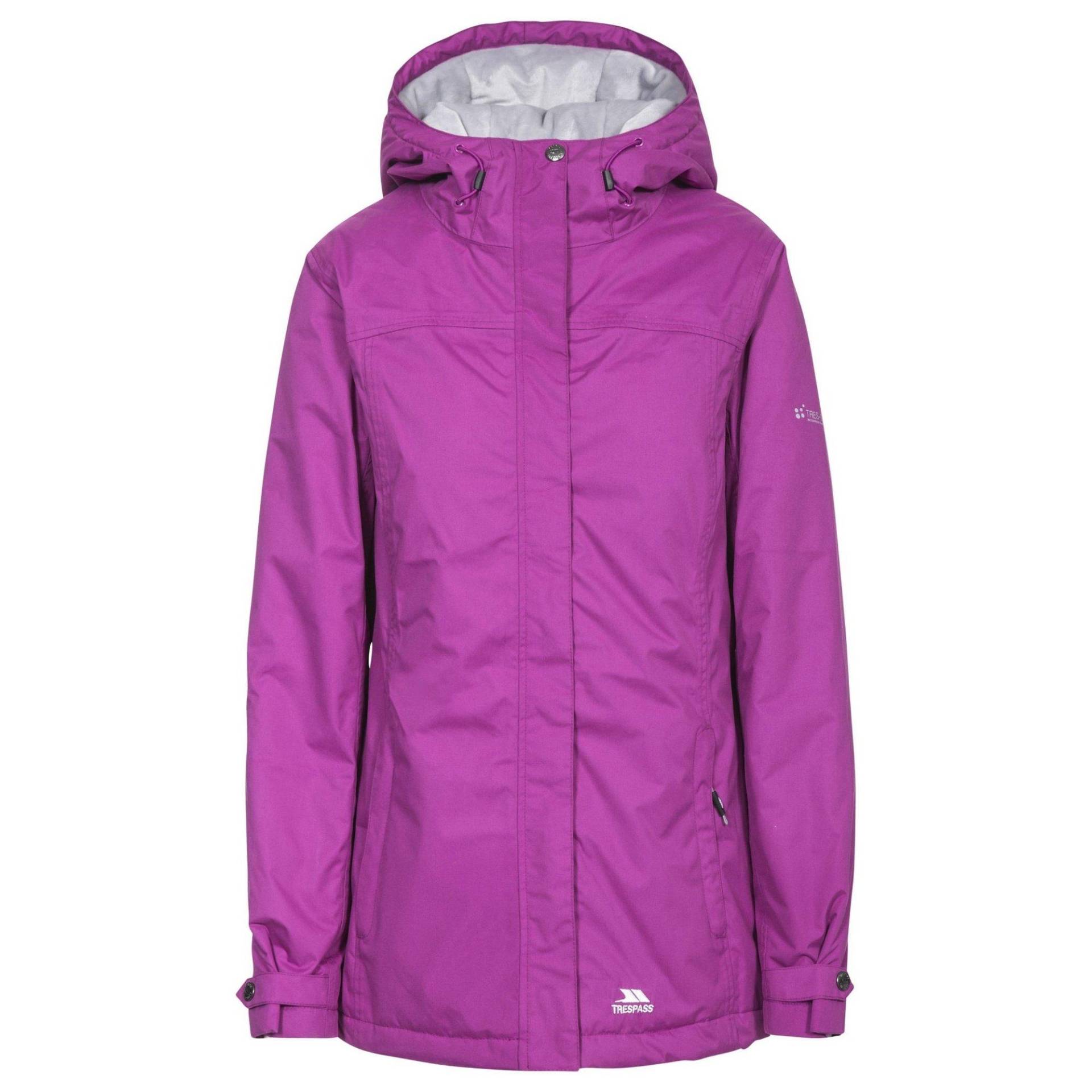 Outdoorjacke Edna Wasserfest, Wattiert Damen Lila XXS von Trespass