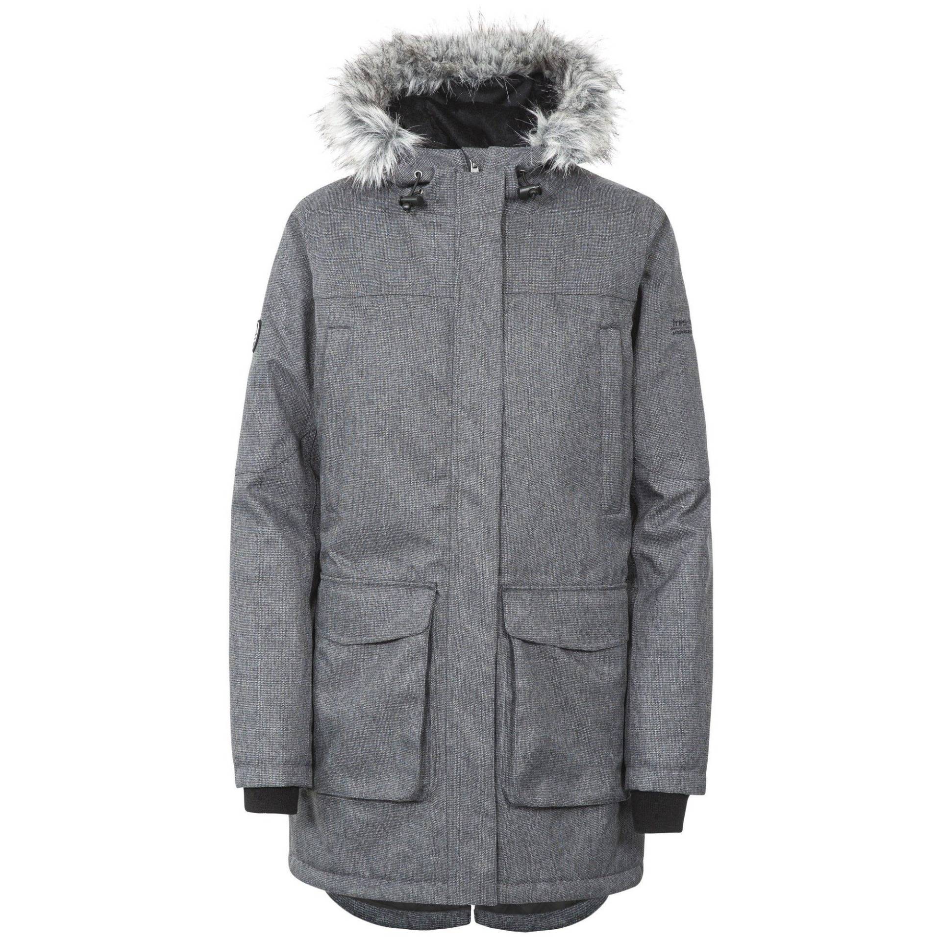 Outdoorjacke Thundery Mit Kapuze, Wasserdicht Damen Taubengrau XL von Trespass