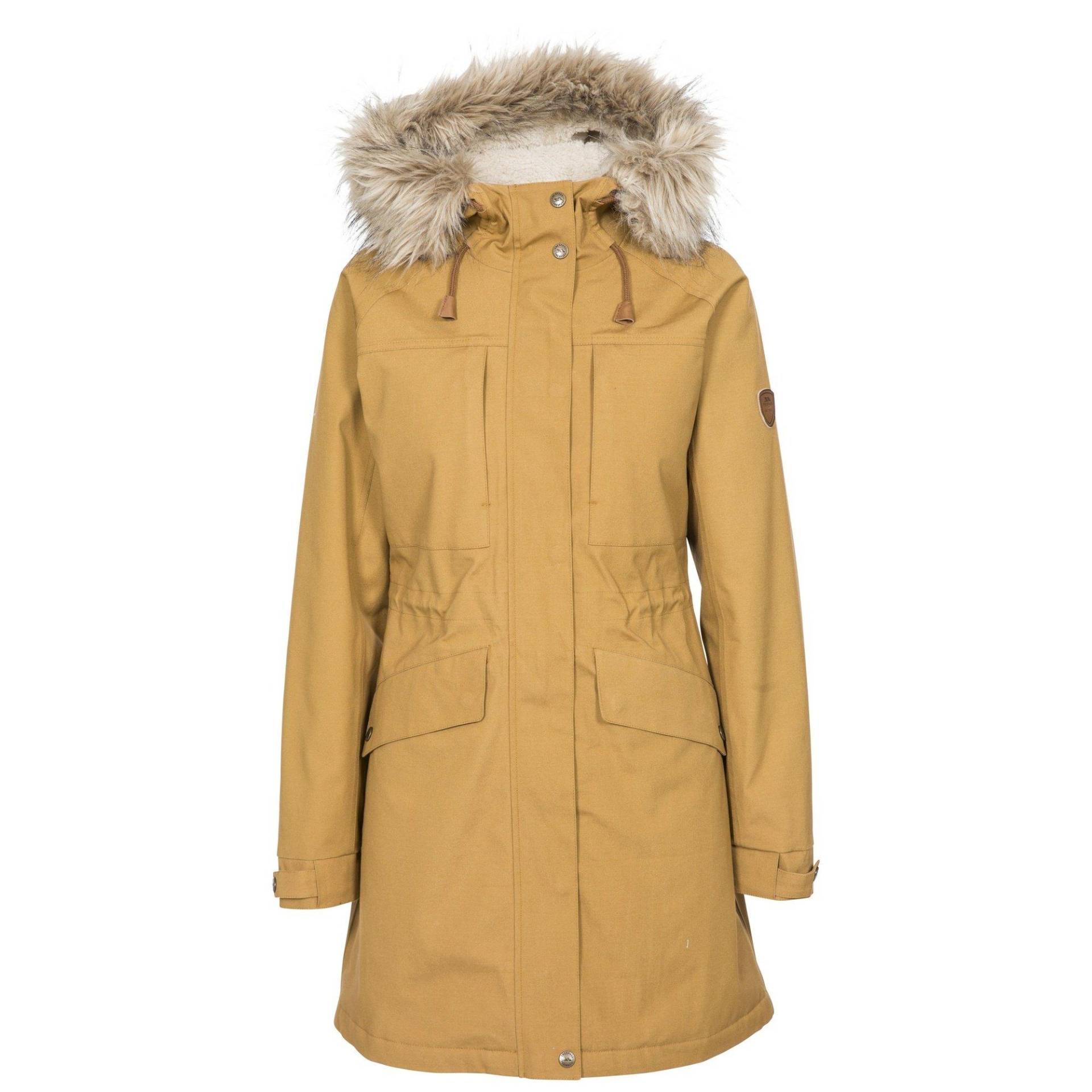 Parka Faithful Wasserfest, Mit Kapuze Damen Braun XXS von Trespass