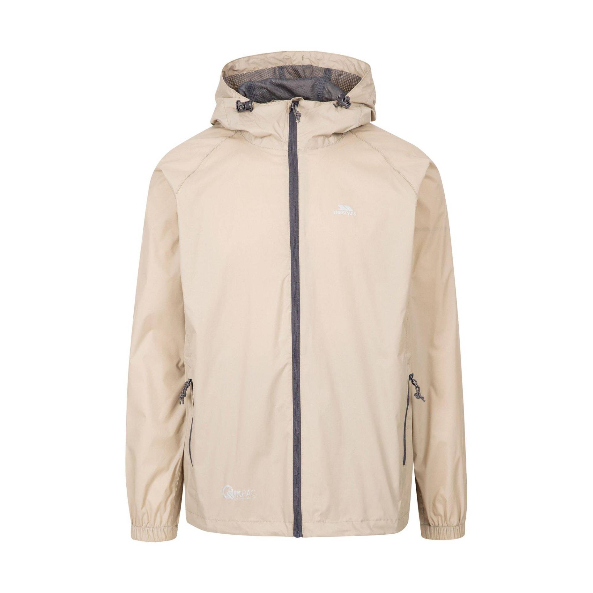 Qikpac Regenjacke, Wasserfest Damen Beige 3XL von Trespass