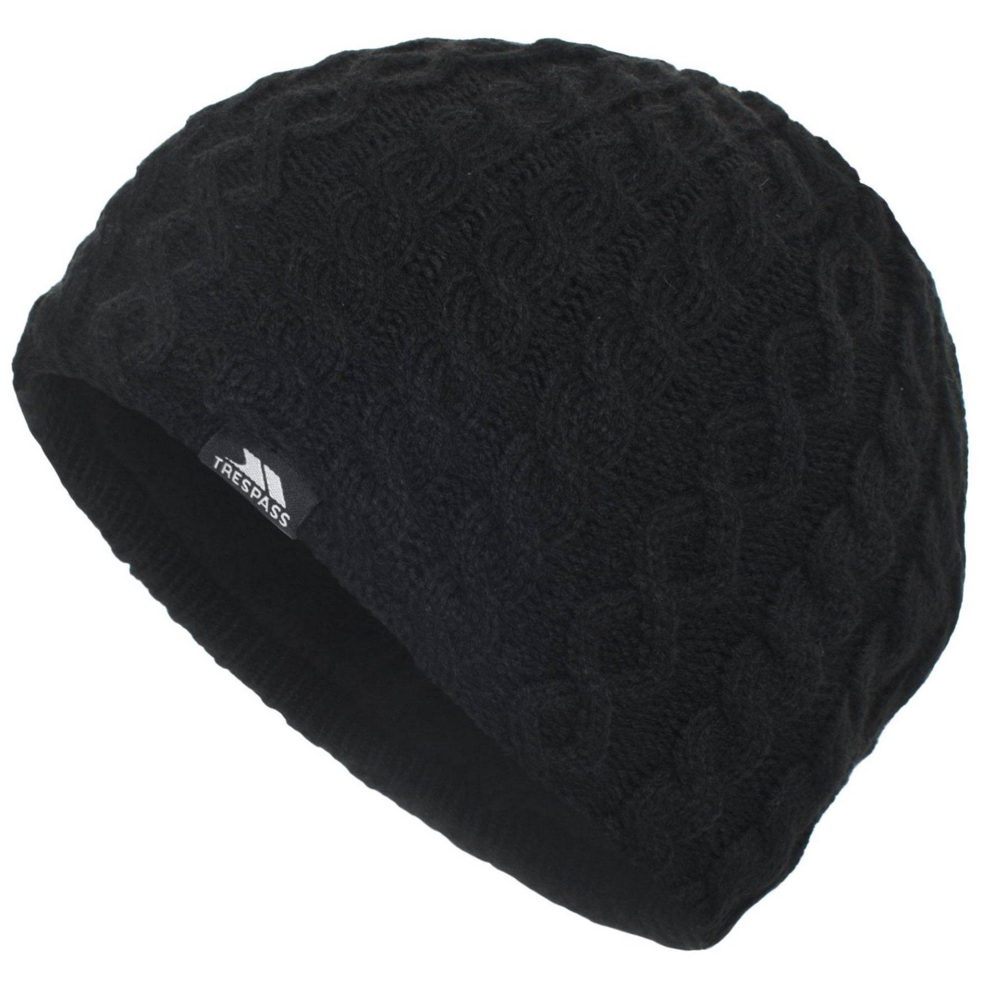 Kendra Beanie Strickmütze Damen Schwarz ONE SIZE von Trespass