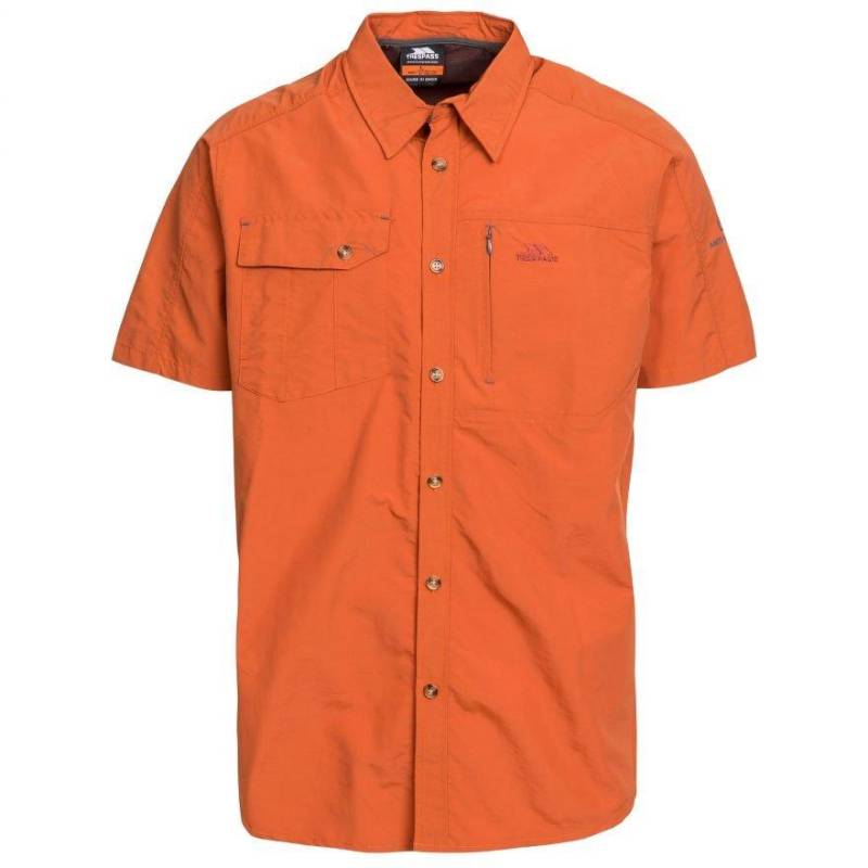 Kurzarmreisehemd Lowrel Herren Orange S von Trespass