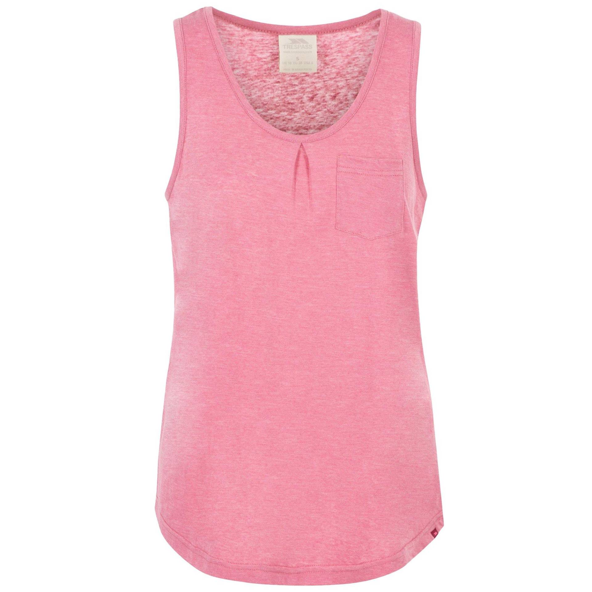 Tanktop Fidget, Ärmellos Damen Rosa XXL von Trespass