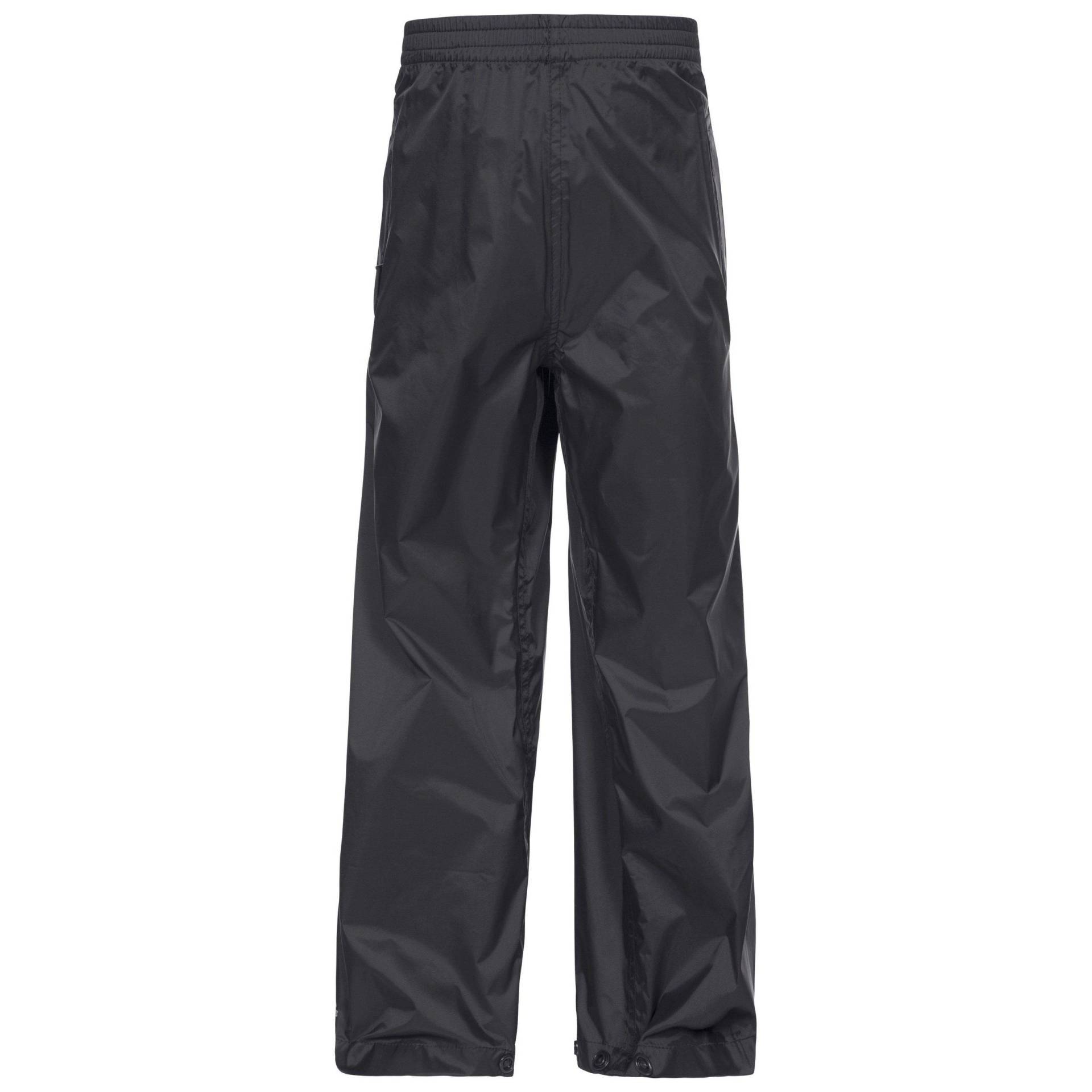 Regenhose Qikpac Unisex Schwarz 140 von Trespass