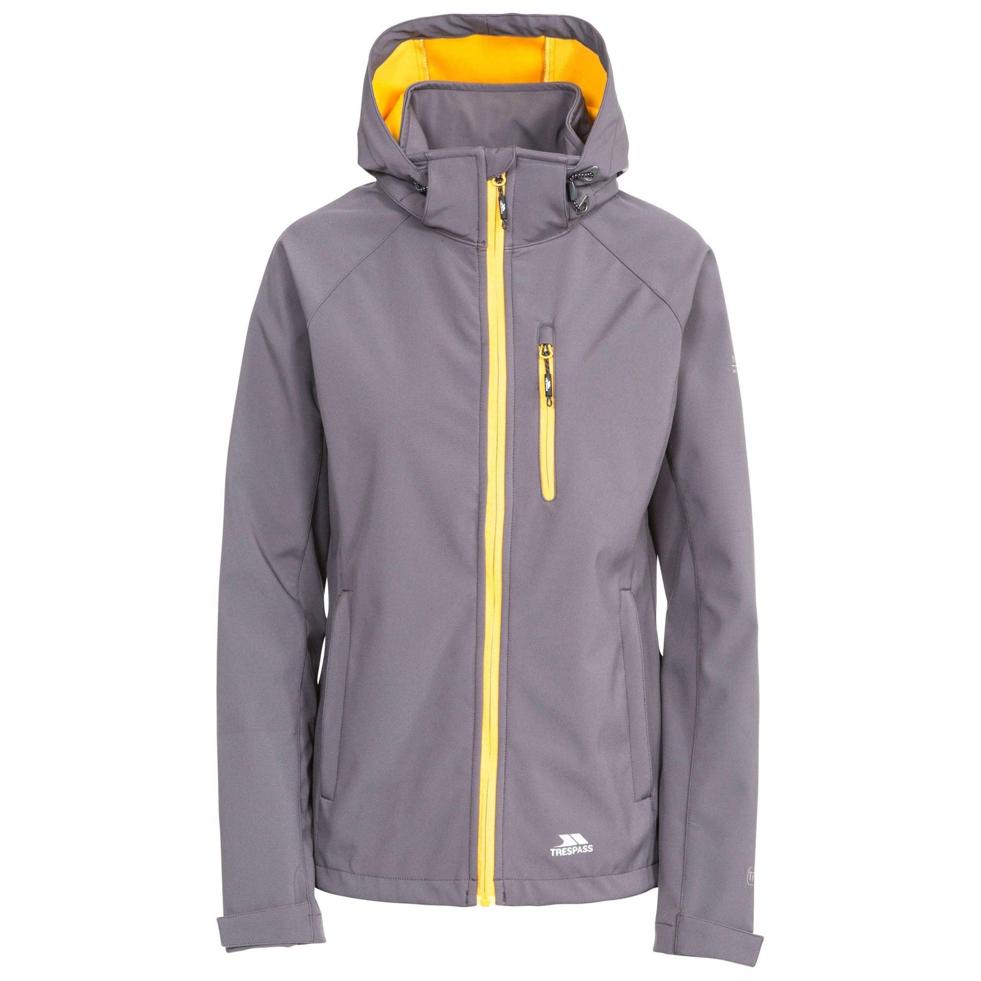 Softshelljacke Lorina, Wasserfest Damen Grau XXS von Trespass