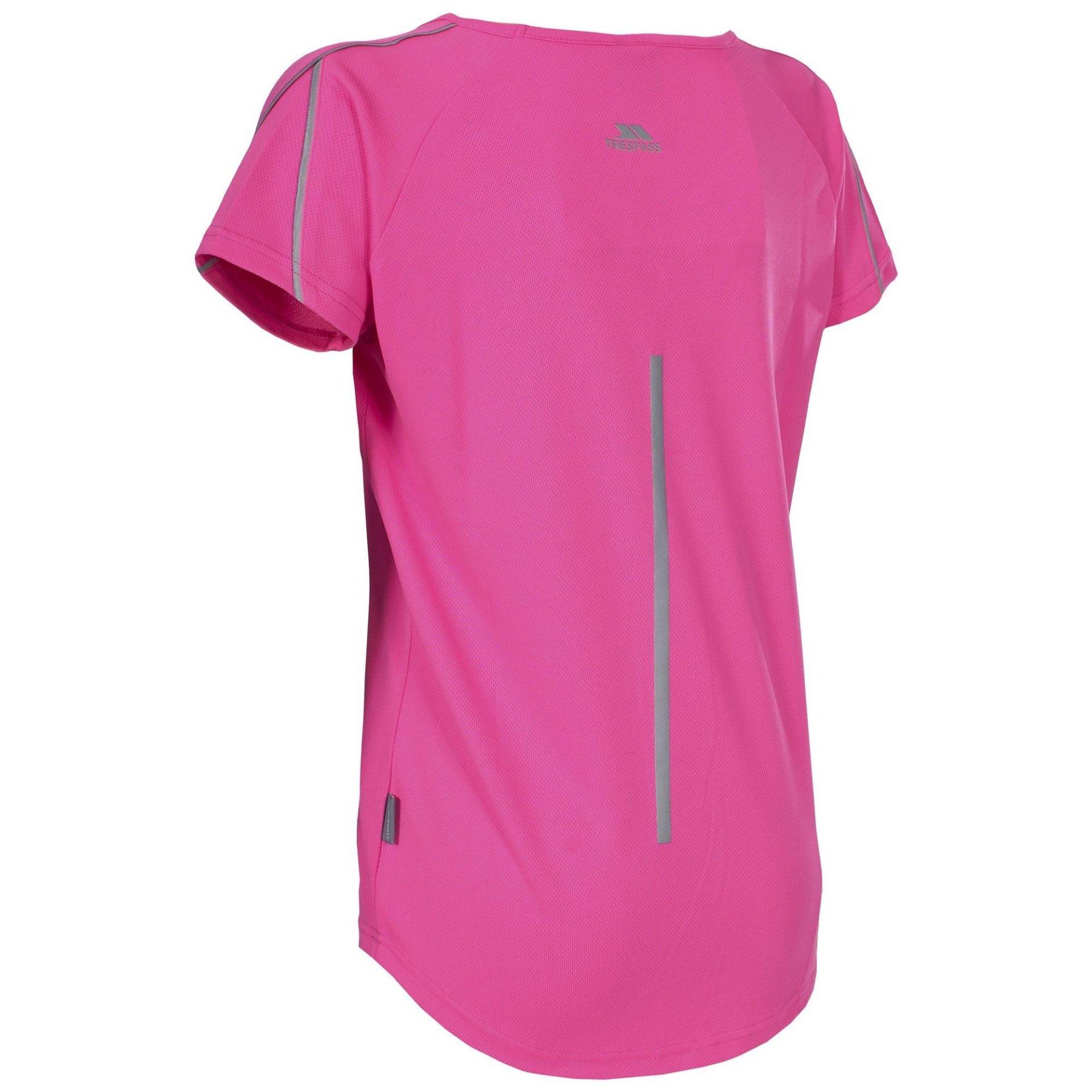 Tshirt Gliding Mit Vausschnitt, Kurzarm Damen Pink XS von Trespass