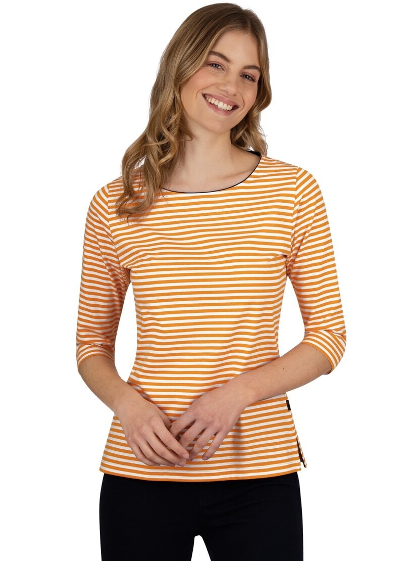 Trigema Longsleeve »TRIGEMA Shirt aus 100% Baumwolle mit 3/4-Arm«, (1 tlg.) von Trigema