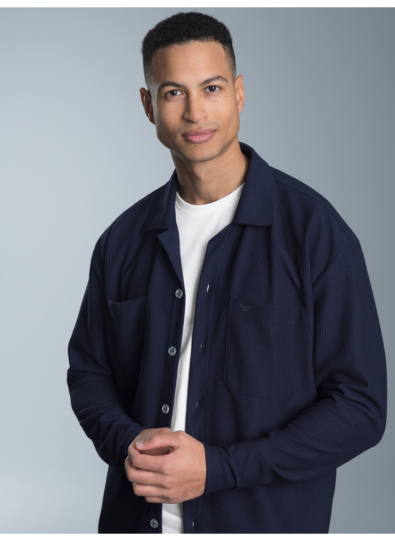 Trigema Blusenshirt »TRIGEMA Hemdjacke/Overshirt«, (1 tlg.) von Trigema