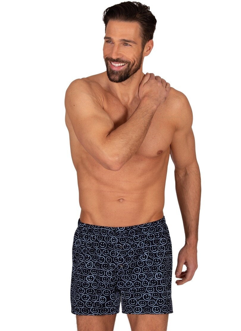 Trigema Boxershorts »TRIGEMA Boxer-Shorts mit freundlichem Smiley-Muster«, (1 St.) von Trigema