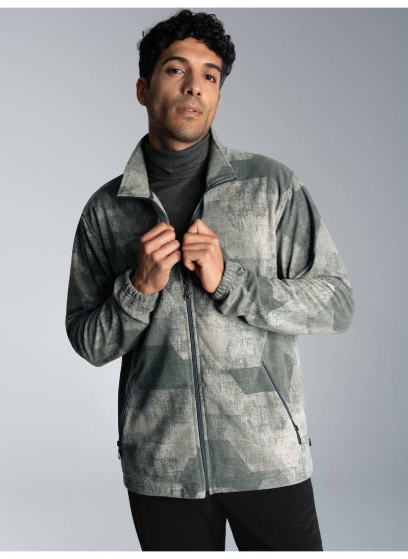 Trigema Fleecejacke »TRIGEMA Fleecejacke mit Allover-Print«, (1 St.) von Trigema