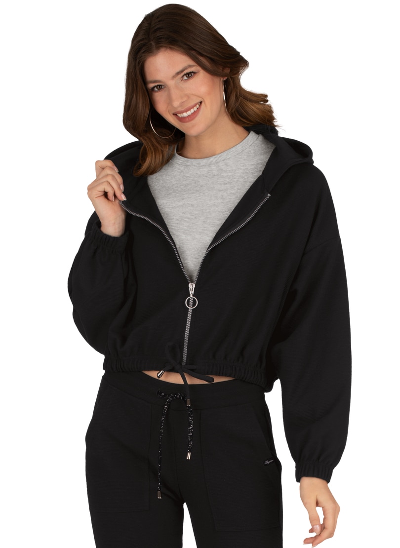 Trigema Sweatjacke »TRIGEMA Cropped Kapuzenjacke«, (1 tlg.) von Trigema