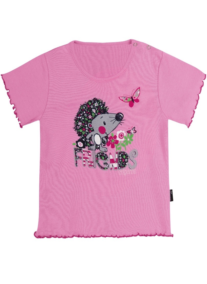 Trigema T-Shirt »TRIGEMA Baby-Shirt mit niedlichem Igel-Motiv«, (1 tlg.) von Trigema