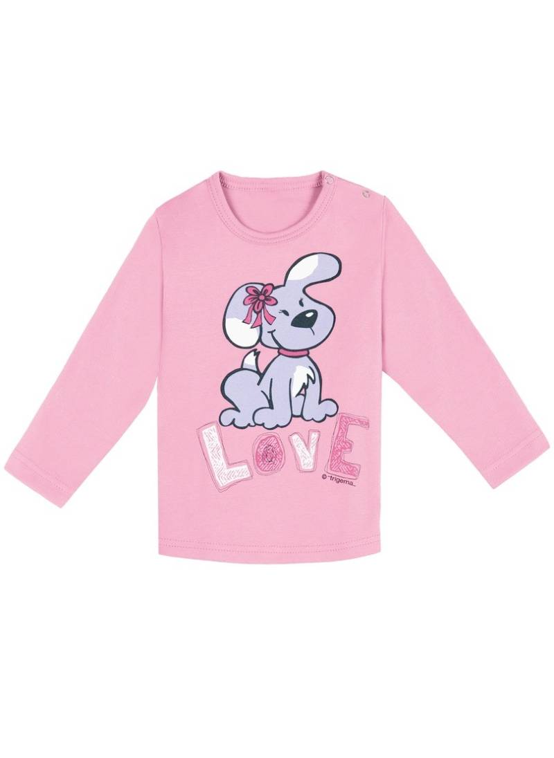 Trigema T-Shirt »TRIGEMA Baby-Shirt mit niedlichem Aufdruck«, (1 tlg.) von Trigema