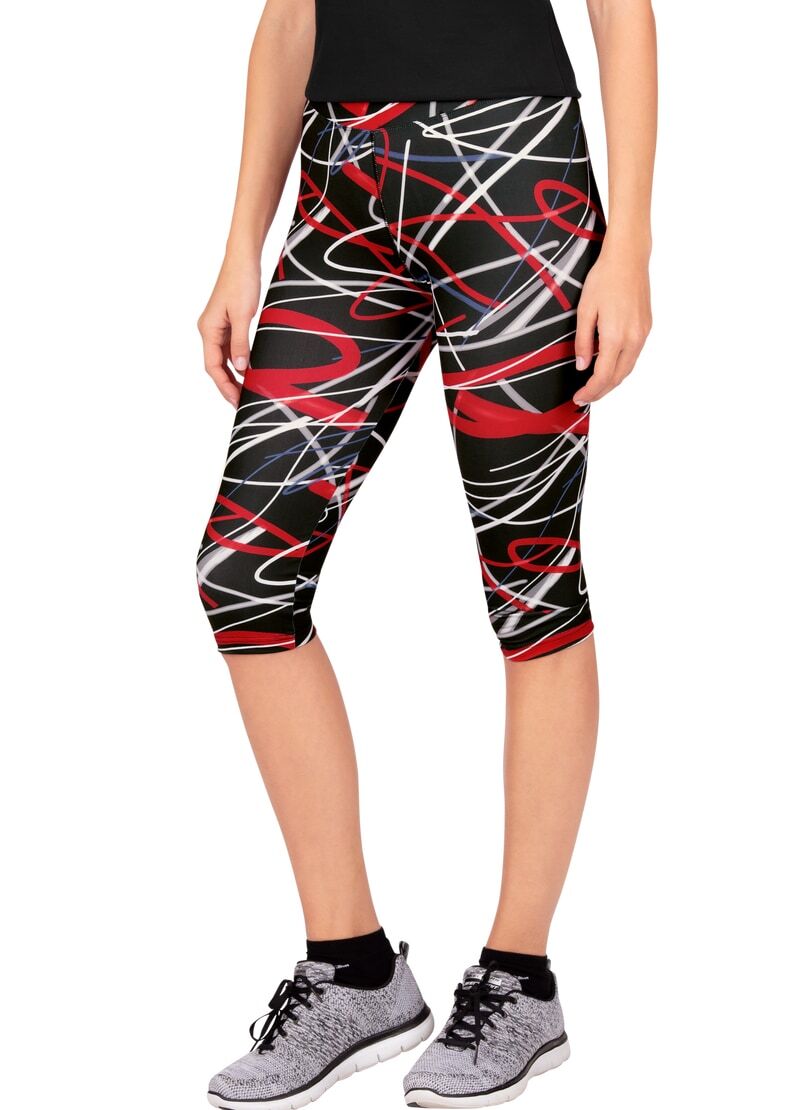 Trigema Leggings »TRIGEMA 3/4-lange Sporthose mit angesagtem Druck«, (1 tlg.) von Trigema