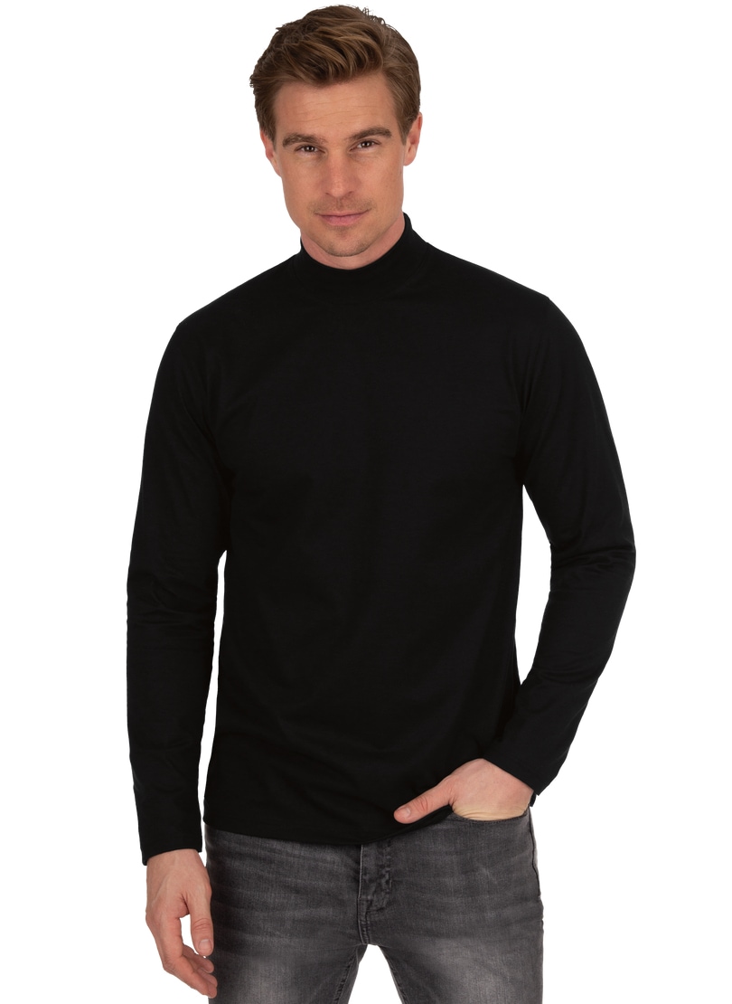 Trigema Longsleeve »TRIGEMA Langarm Shirt mit Stehkragen«, (1 tlg.) von Trigema