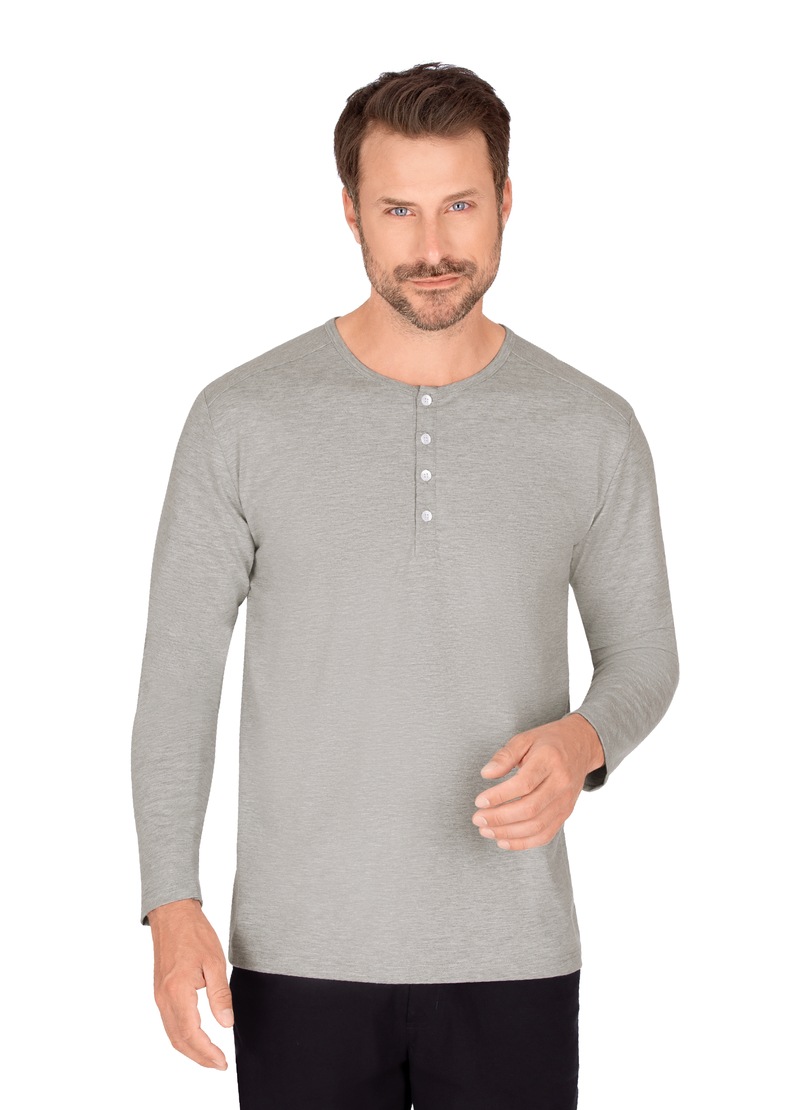 Trigema Longsleeve »TRIGEMA Langarmshirt mit Knopfleiste«, (1 tlg.) von Trigema