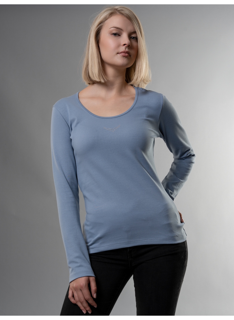 Trigema Longsleeve »TRIGEMA Langarmshirt mit Kristallsteinen«, (1 tlg.) von Trigema