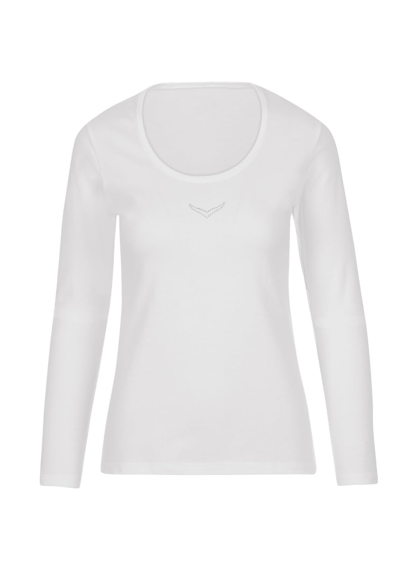 Trigema Longsleeve »TRIGEMA Langarmshirt mit Kristallsteinen«, (1 tlg.) von Trigema