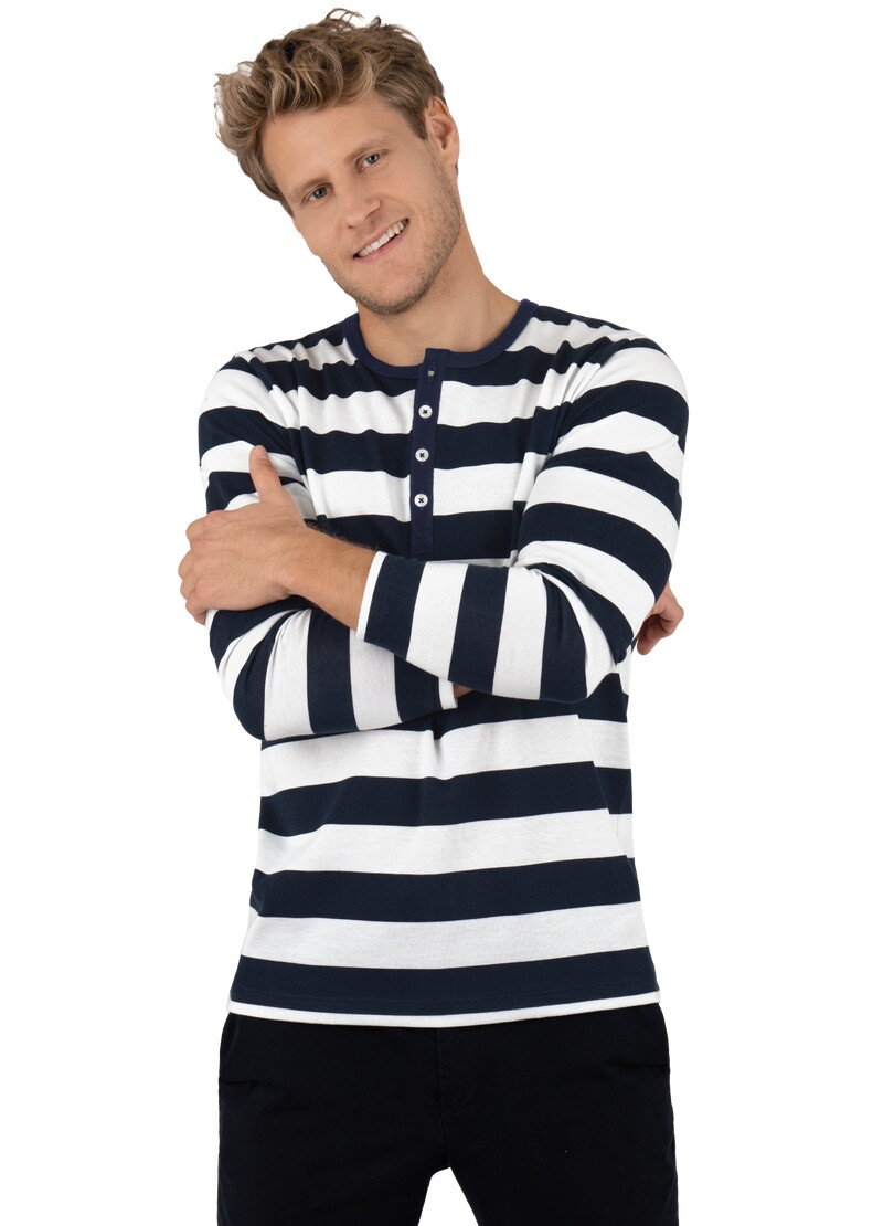 Trigema Longsleeve »TRIGEMA Longsleeve mit maritimem Streifenmuster«, (1 tlg.) von Trigema