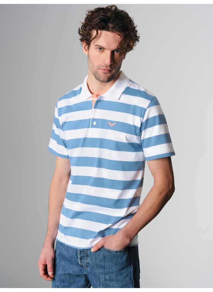 Trigema Poloshirt »TRIGEMA Heavy Poloshirt mit Ringelmuster«, (1 tlg.) von Trigema