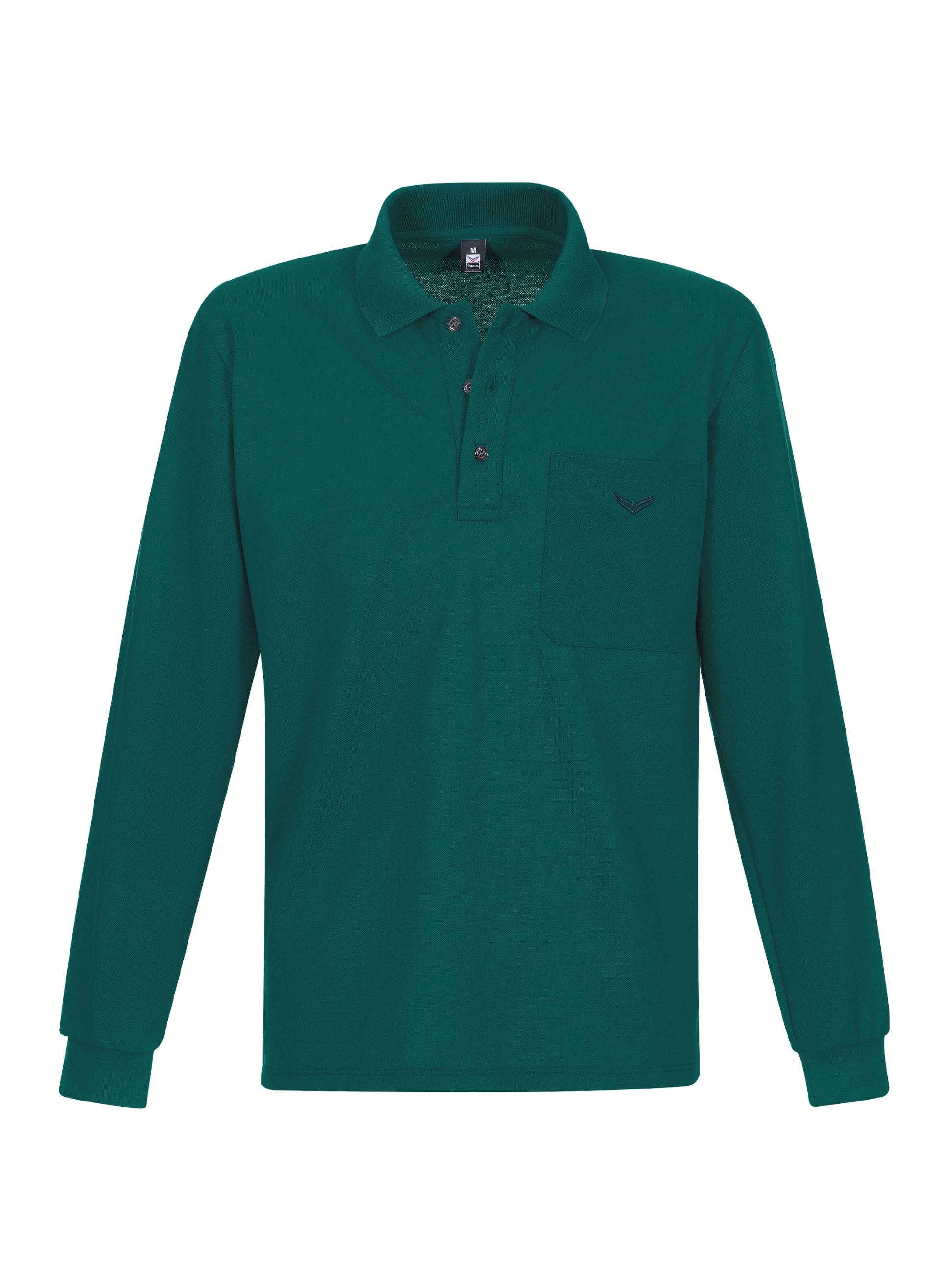 Trigema Poloshirt »TRIGEMA Langarm Poloshirt aus Baumwolle«, (1 tlg.) von Trigema