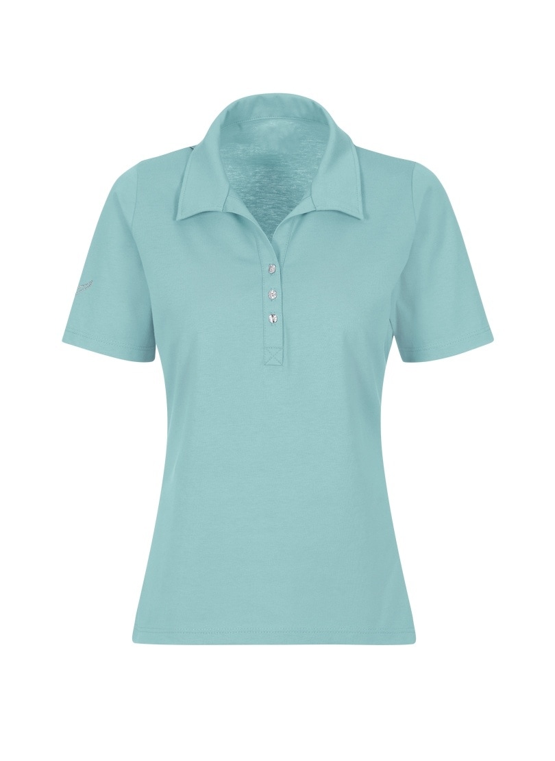 Trigema Poloshirt »TRIGEMA Poloshirt aus Baumwolle mit Kristallsteinen«, (1 tlg.) von Trigema