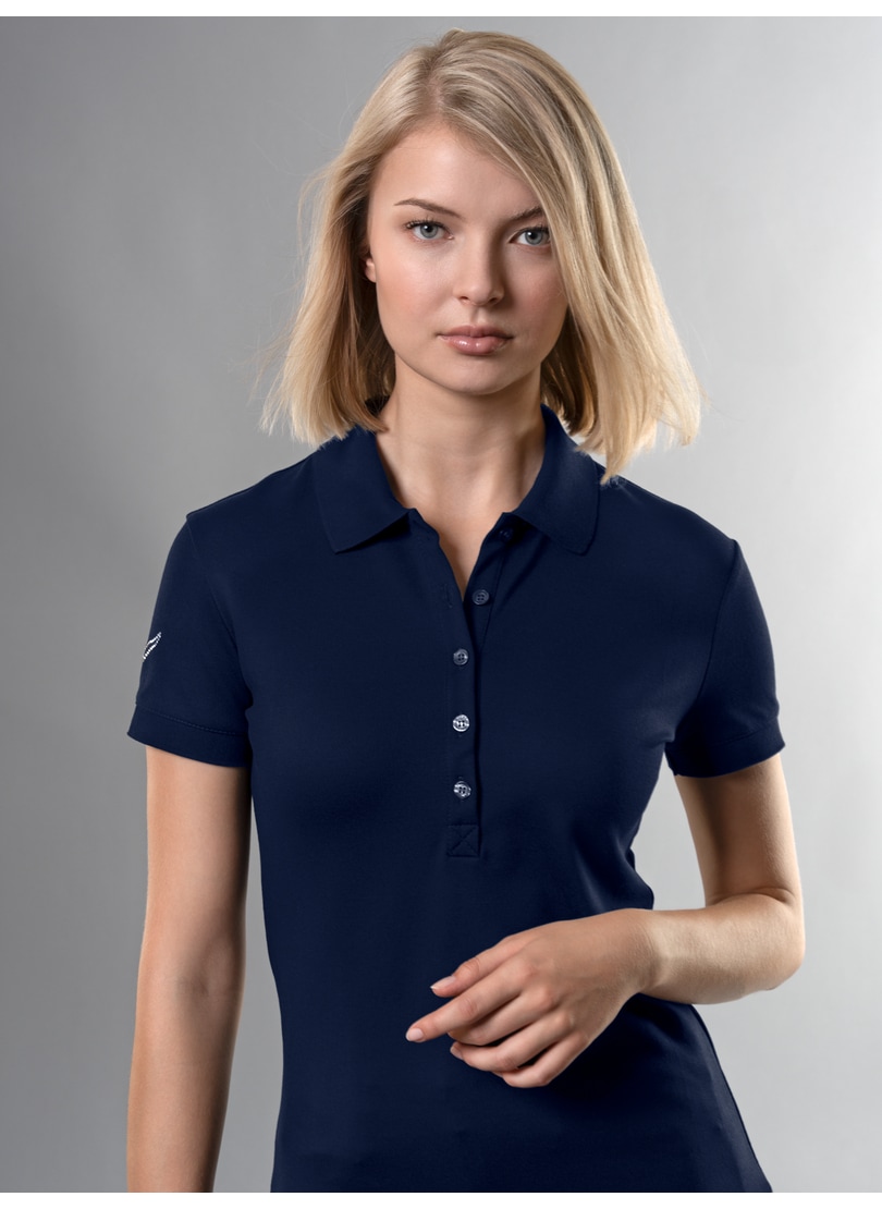 Trigema Poloshirt »TRIGEMA Poloshirt mit Kristallsteinen«, (1 tlg.) von Trigema