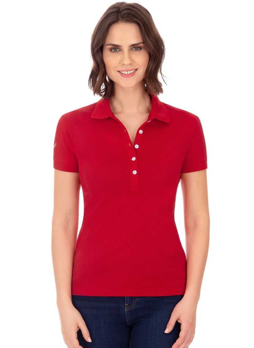 Trigema Poloshirt »TRIGEMA Poloshirt mit Kristallsteinen«, (1 tlg.) von Trigema