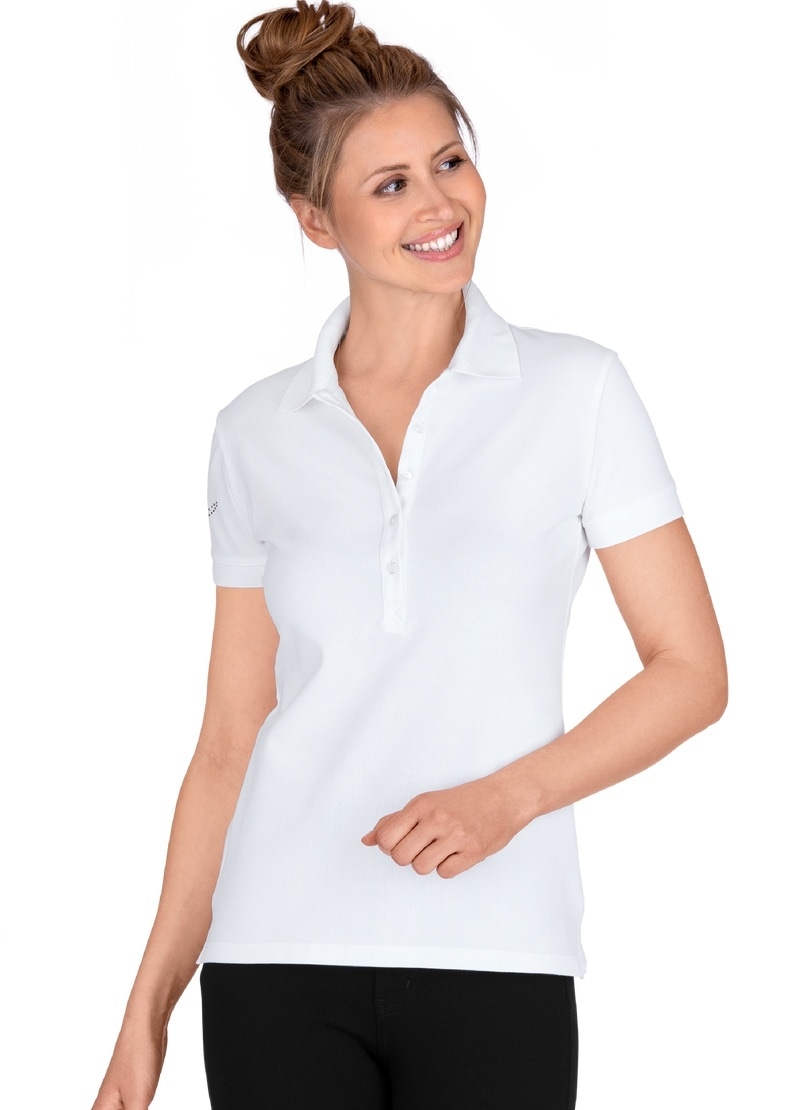 Trigema Poloshirt »TRIGEMA Poloshirt mit Kristallsteinen«, (1 tlg.) von Trigema