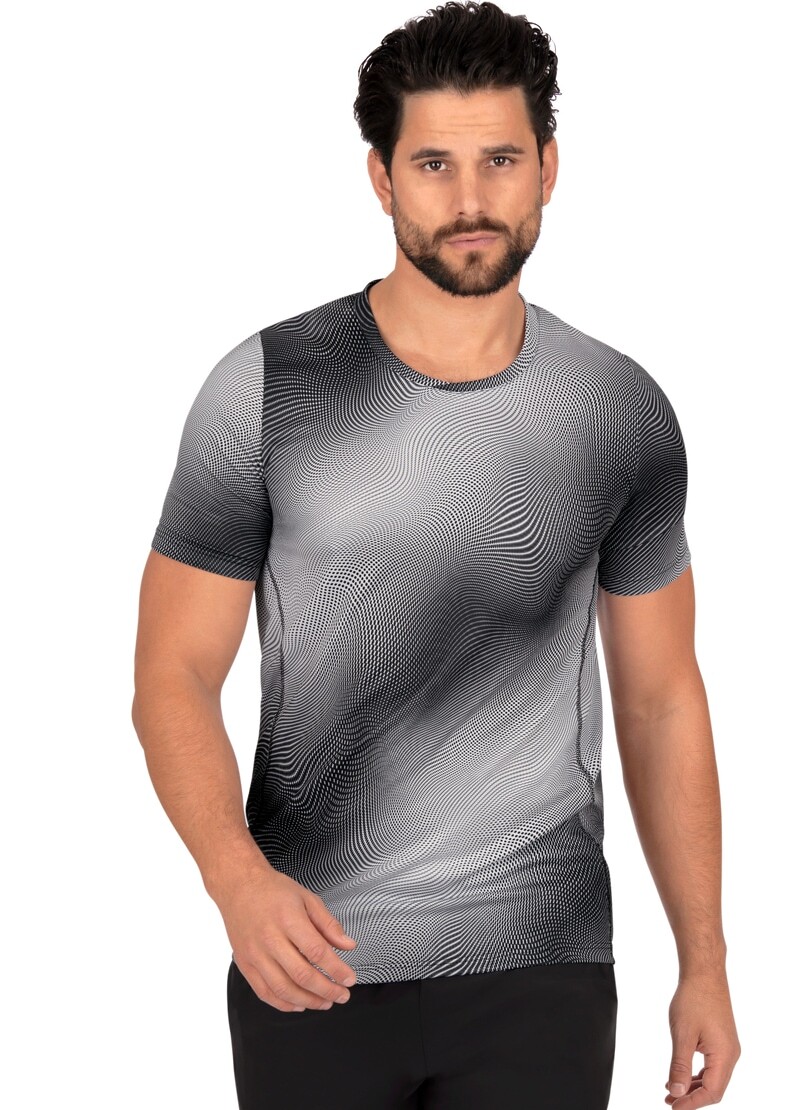 Trigema T-Shirt »TRIGEMA COOLMAX® Sportshirt mit modischem Druck«, (1 tlg.) von Trigema