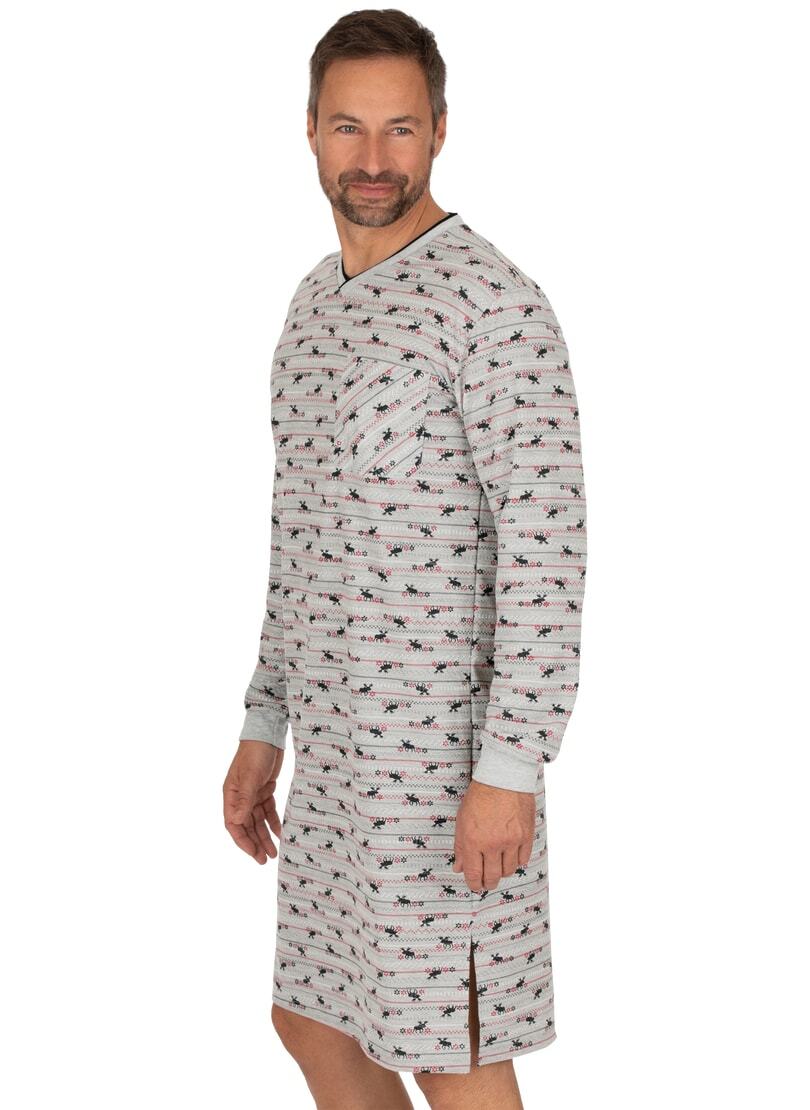 Trigema Pyjama »TRIGEMA Nachthemd mit Elch-Motiven« von Trigema