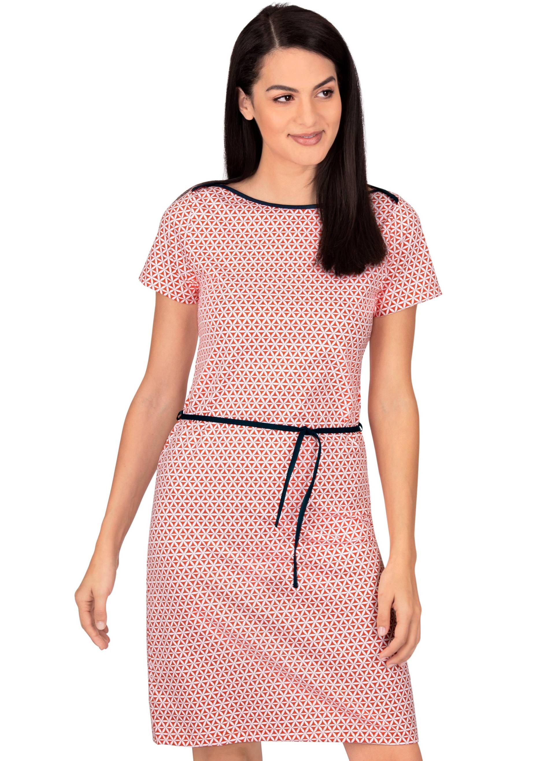 Trigema Jerseykleid »TRIGEMA Kurzärmeliges Kleid mit Retro-Muster« von Trigema