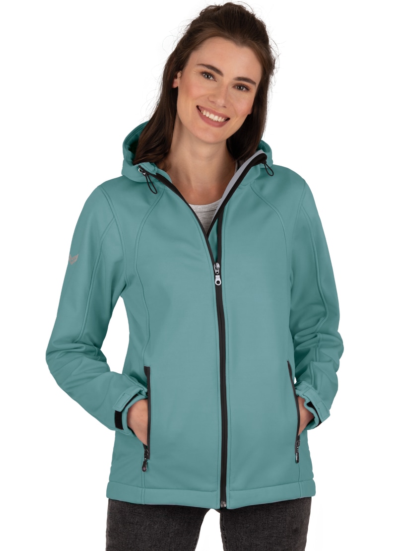 Trigema Softshelljacke »TRIGEMA Taillierte Softshell–Kapuzenjacke«, (1 St.) von Trigema