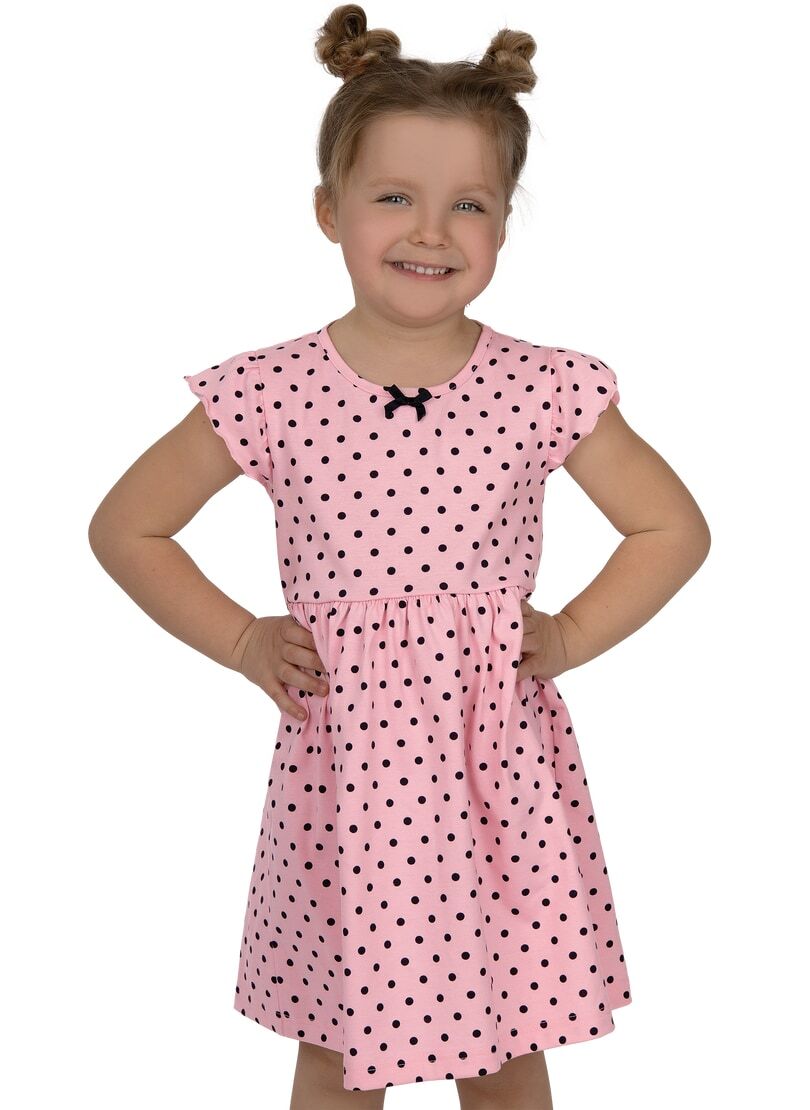 Trigema Jerseykleid »TRIGEMA Kleid mit Schleifchen und Punkte-Muster« von Trigema