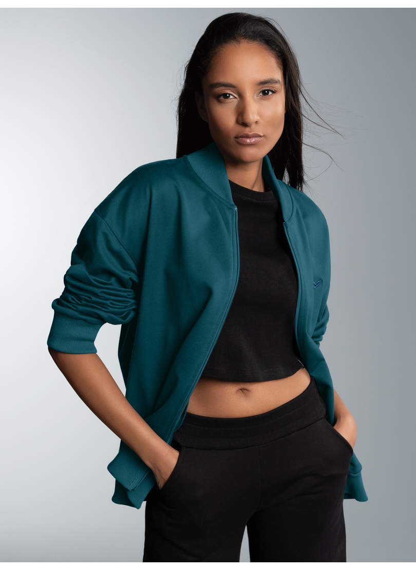 Trigema Sweatjacke »TRIGEMA Collegejacke in weicher Sweat-Qualität« von Trigema