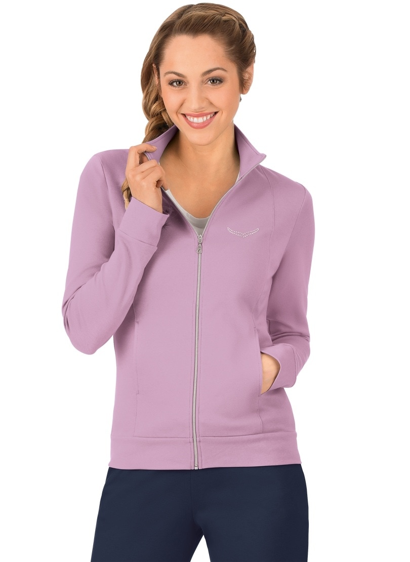 Trigema Sweatjacke »TRIGEMA Jacke mit Kristallsteinen«, (1 tlg.) von Trigema