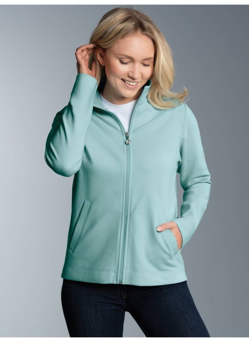 Trigema Sweatjacke »TRIGEMA Jacke mit funkelnden Strass-Steinen« von Trigema