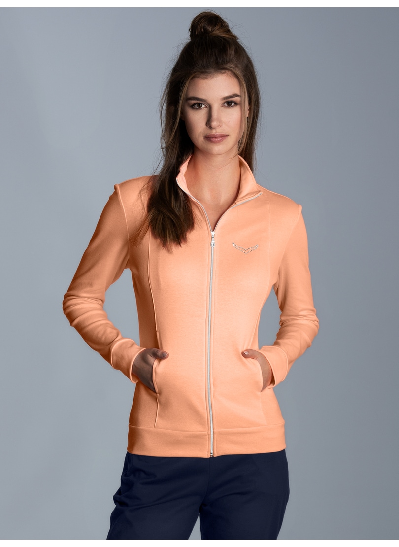 Trigema Sweatjacke »TRIGEMA Jacke veredelt mit Kristallsteinen«, (1 tlg.) von Trigema