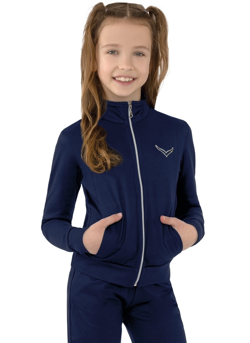 Trigema Sweatjacke »TRIGEMA Jacke veredelt mit Kristallsteinen«, (1 tlg.) von Trigema