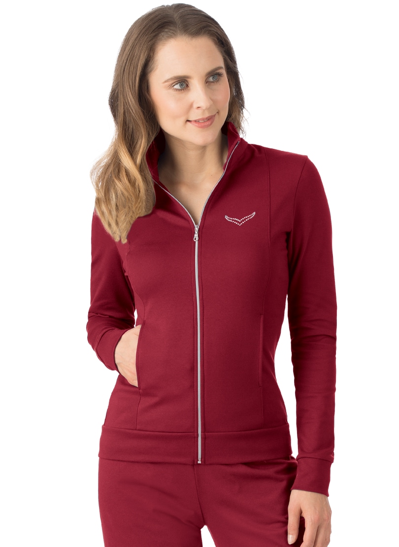 Trigema Sweatjacke »TRIGEMA Jacke veredelt mit Kristallsteinen«, (1 tlg.) von Trigema