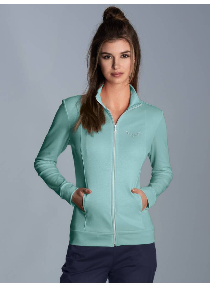 Trigema Sweatjacke »TRIGEMA Jacke veredelt mit Kristallsteinen« von Trigema
