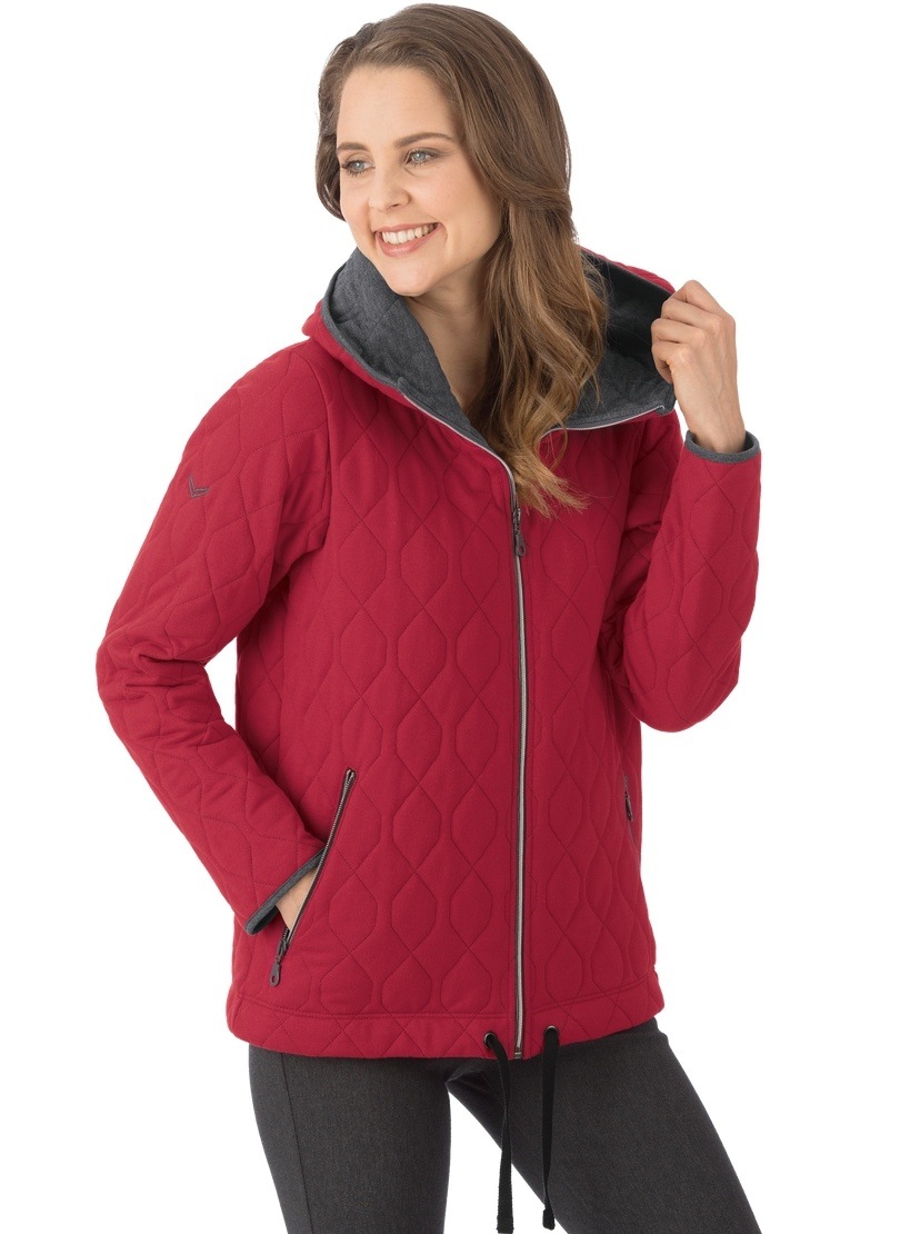 Trigema Sweatjacke »TRIGEMA Steppjacke mit Kapuze aus Sweat-Qualität«, (1 tlg.) von Trigema