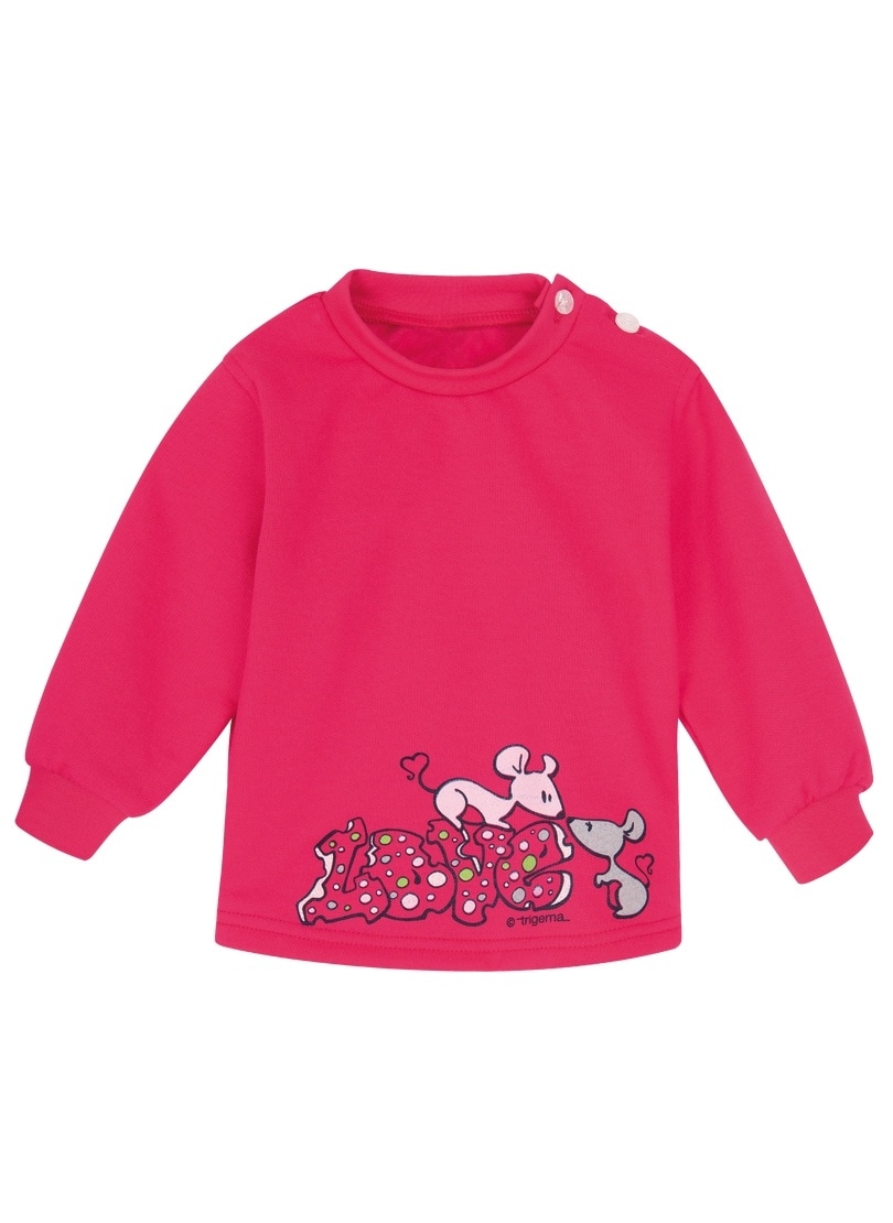 Trigema Sweatshirt »TRIGEMA Sweatshirt mit süssem Mäuse-Print« von Trigema