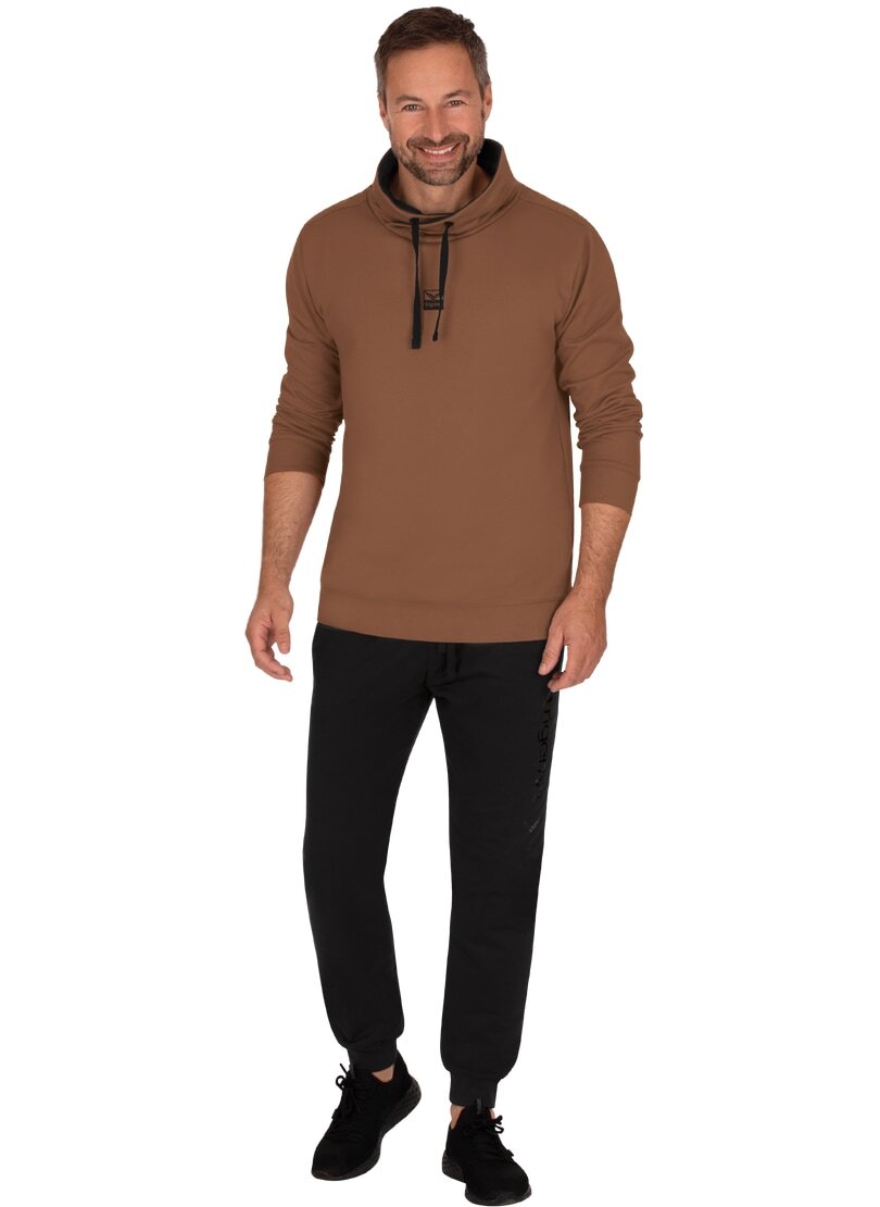 Trigema Sweatshirt »TRIGEMA Homewear Set mit Schalkragen« von Trigema