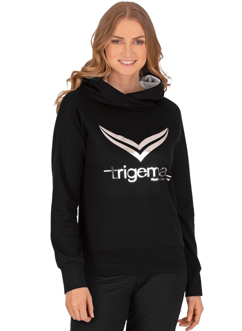 Trigema Sweatshirt »TRIGEMA Kapuzenpullover mit TRIGEMA-Printmotiv« von Trigema