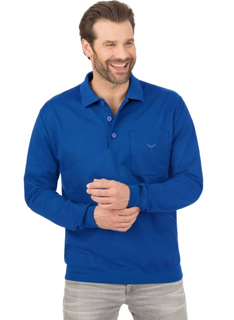 Trigema Sweatshirt »TRIGEMA Langarm Polo aus Sweat-Qualität« von Trigema