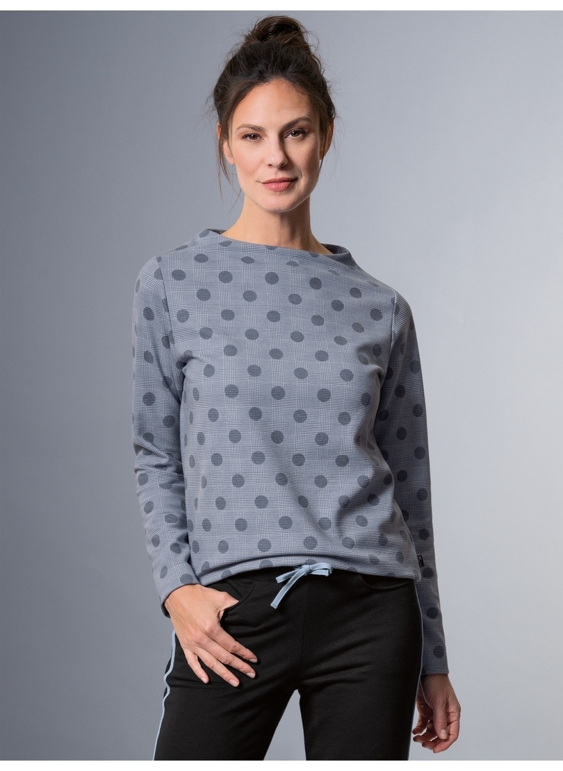 Trigema Sweatshirt »TRIGEMA Langarmshirt mit Glencheck-Muster« von Trigema